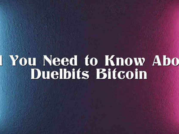 All You Need to Know About Duelbits Bitcoin