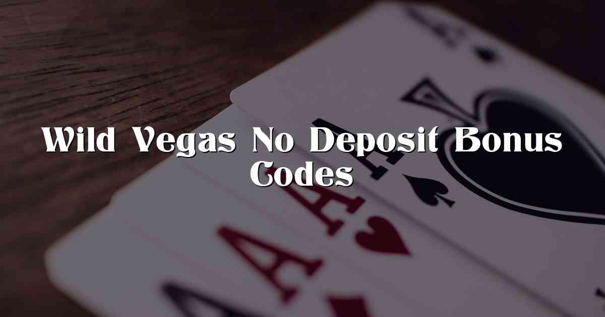Wild Vegas No Deposit Bonus Codes